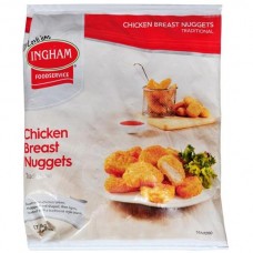 INGHAM CHICKEN NUGGETS COOKED & CRUMBED 1KG Pack Size: 5