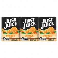 JUST JUICE ORANGE 6 PACK 200ML Pack Size: 4