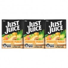 JUST JUICE PARADISE PUNCH 6 PACK 200ML Pack Size: 4