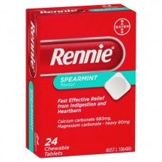RENNIE ANTACID TABLETS 24S Pack Size: 12 RENNIE ANTACID TABLETS 24S Pack Size: 12
