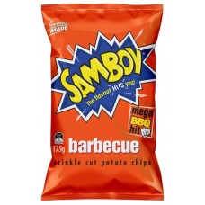 SAMBOY BBQ POTATO CHIPS 175GM Pack Size: 12