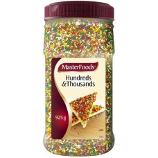 MASTERFOODS HUNDREDS AND THOUSANDS 925GM Pack Size: 6