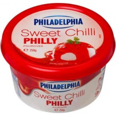 PHILADELPHIA SWEET CHILLI CREAM CHEESE 250GM Pack Size: 6