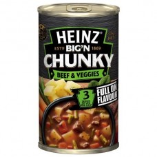 HEINZ SOUP CHUNKY BEEF AND VEGETABLE 535G Pack Size: 12