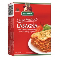 SAN REMO LARGE INSTANT LASAGNA 250GM Pack Size: 12