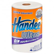 HANDEE PAPER TOWEL DOUBLE ROLL 2PLY WHITE 1S Pack Size: 8 HANDEE PAPER TOWEL DOUBLE ROLL 2PLY WHITE 1S Pack Size: 8