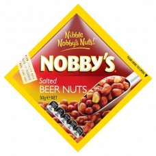 NOBBYS SALTED BEER NUTS 50GM Pack Size:12