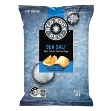 RED ROCK DELI SEA SALT POTATO CHIPS 45GM Pack Size: 18