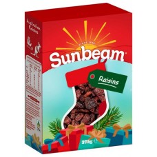 SUNBEAM SEEDED RAISINS 375GM Pack Size: 11