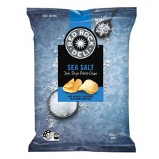 RED ROCK DELI SEA SALT POTATO CHIPS 165GM Pack Size: 12
