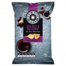 RED ROCK DELI SEA SALT AND BALSAMIC VINEGAR POTATO CHIPS 90GM Pack Size: 12