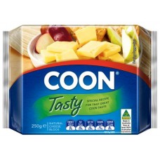 COON CHEESE TASTY BLOCK 250GM Pack Size: 24