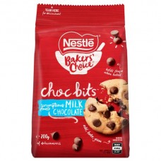 NESTLE MILK BAKING CHOCOLATE BITS 200GM Pack Size: 12