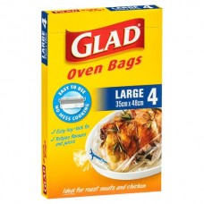 GLAD OVEN BAGS LARGE 4'S Pack Size: 16