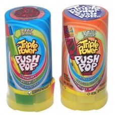 TOPPS TRIPPLE POWER PUSH POP 34GM Pack Size: 16