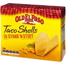 OLD EL PASO STAND AND STUFF TACO SHELLS 140GM Pack Size: 6