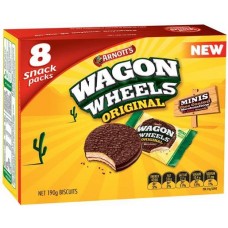 ARNOTTS BISCUITS WAGON WHEEL MULTIPACK 190GM Pack Size: 10