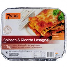 7 STAR SPINACH AND RICOTTA LASAGNE 2.1KG Pack Size: 6