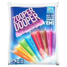 ZOOPER DOOPER WATER ICE MIXED 24 PACK 70ML Pack Size: 6