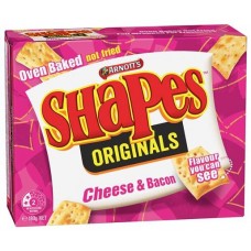 ARNOTTS SHAPES SNACKS CHEESE AND BACON 180GM Pack Size: 24