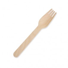 FORK WOODEN DISPOSABLE 100S pack size: 10