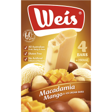 ICE CREAM MACADAMIA & MANGO WEIS 4'S