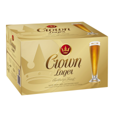 CARLTON CROWN LAGER BEER 375ML Pack Size: 24