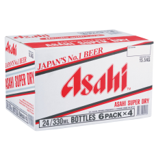 ASAHI SUPER DRY BTL 330ML Pack Size:24 ASAHI SUPER DRY BTL 330ML Pack Size:24