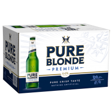 PURE BLONDE BOTTLE 355ML Pack Size: 24